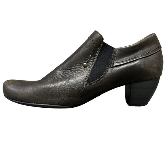 Remonte Dorndorf Brown Leather Side Zip Bootie Boot Shoes Womens 40 US 9-9.5 - Picture 5 of 16